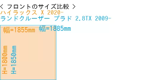 #ハイラックス X 2020- + ランドクルーザー プラド 2.8TX 2009-